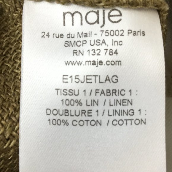 NWT Maje Potato Sack Linen Skirt s - Picture 8 of 11